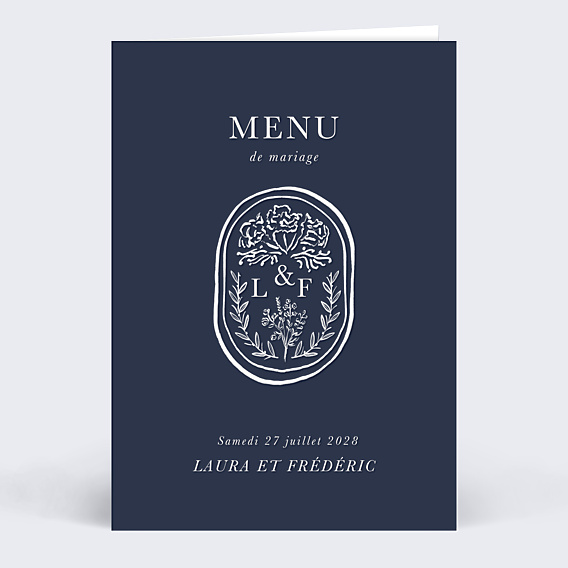Menu mariage Passeport