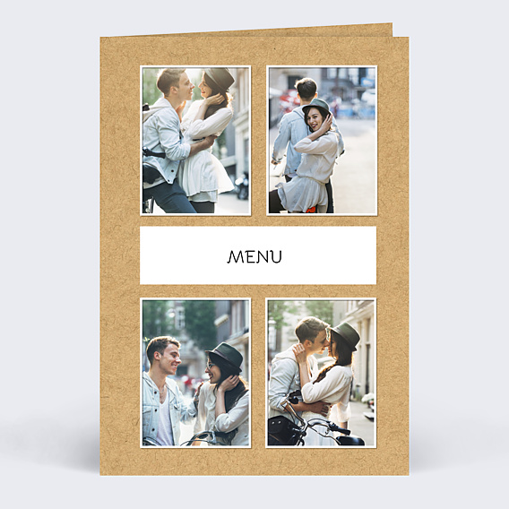 Menu mariage Lune de Miel