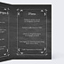 Menu Mariage Feuilles Ardoise