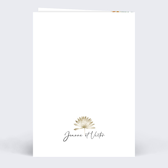 Menu Mariage Bohemia