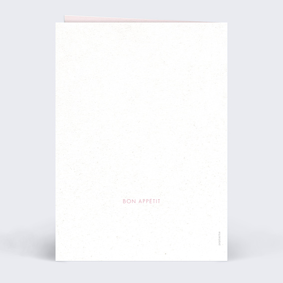 Menu Mariage Maison Lemoine X Popcarte - Ivory