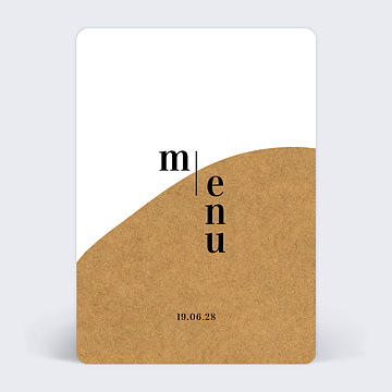 Menu Mariage Sahara