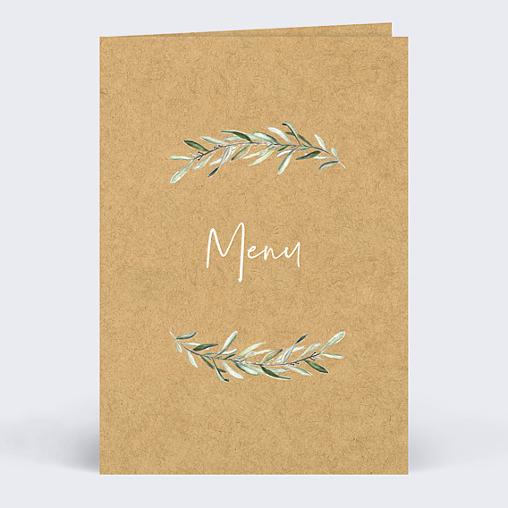 Menu mariage Brins de Lauriers