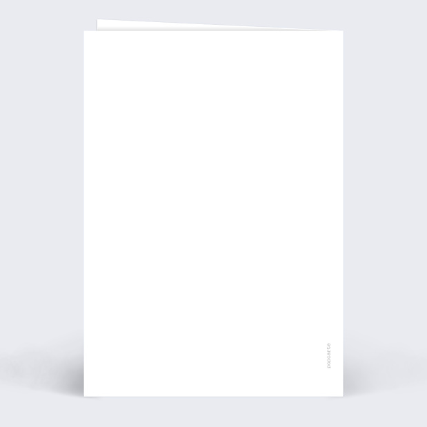 Menu de Mariage Feuilles d'Or Verso