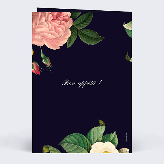 Menu Mariage Flowers