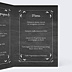 Menu Mariage Feuilles Ardoise