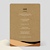 Menu mariage Art Kraft Verso