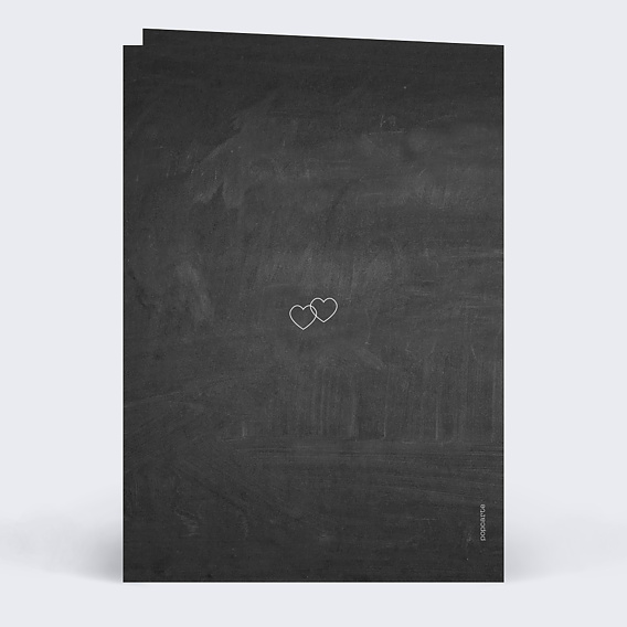 Menu mariage Pastille Ardoise Verso