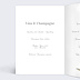 Menu Mariage Ronde de Fleurs