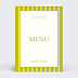 Menu Mariage Amour lumineux
