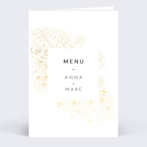 Menu mariage Poudre Ocre