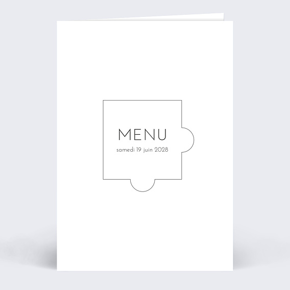 Menu mariage Puzzle