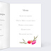 Menu Mariage Ronde de Fleurs