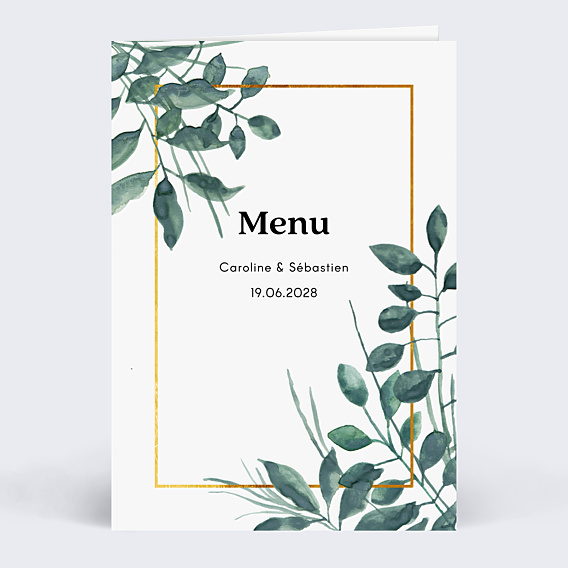 Menu Mariage Luxe
