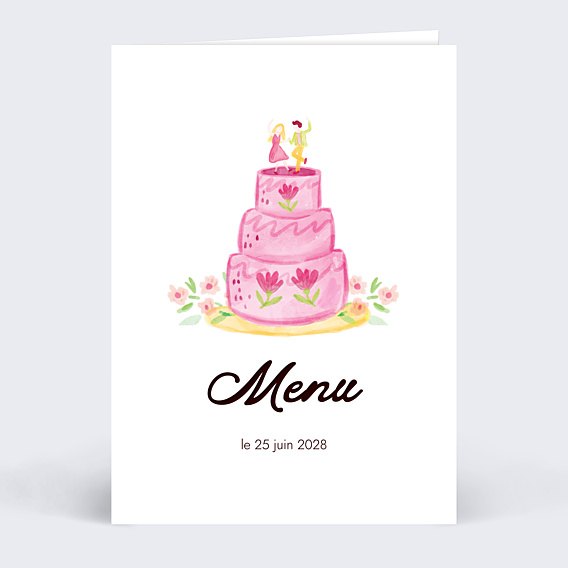 Menu mariage Jardin botanique
