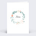 Menu Mariage Couronne de Fleurs
