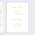 Menu Mariage Amour lumineux