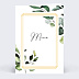 Menu Mariage Cadre Eucalyptus