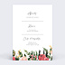 Menu mariage Wild Flowers Verso