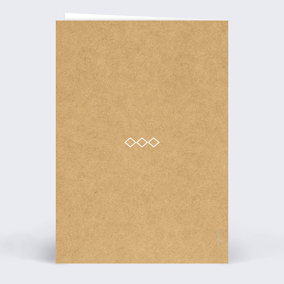 Menu mariage Instant Élégant Verso