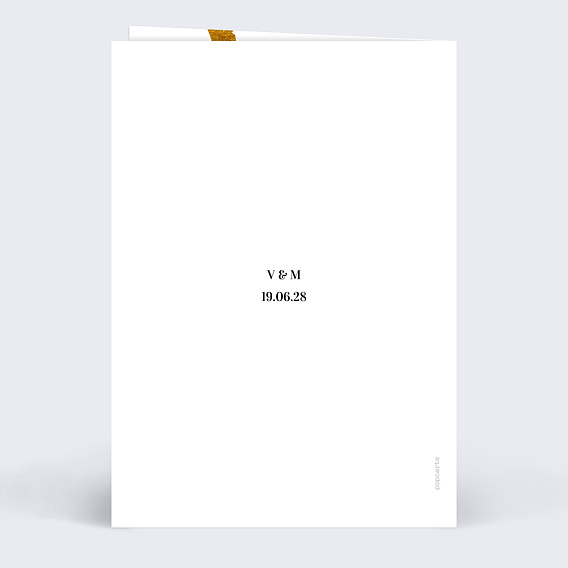 Menu mariage Alliance Verso