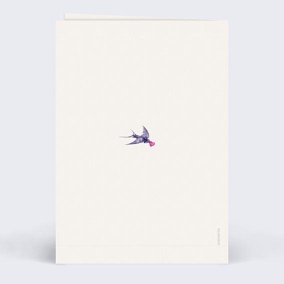 Menu mariage Hirondelle d'Amour Verso