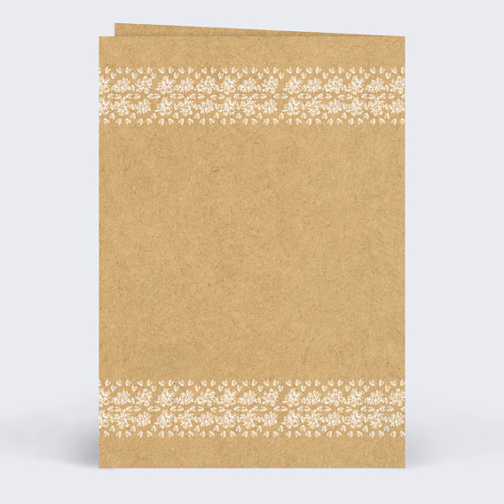 Menu mariage Jolie Dentelle Verso