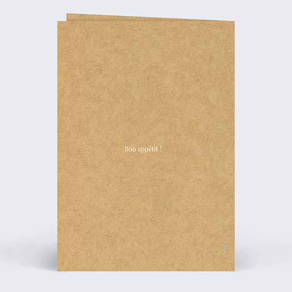 Menu mariage Lauriers Verso