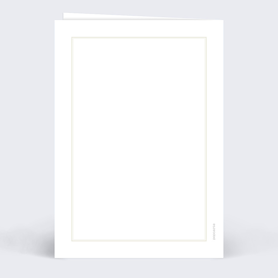 Menu mariage Classique Cadre Multiphotos Verso