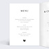Menu Mariage Fait main