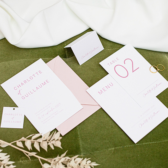 Menu Mariage Maison Lemoine X Popcarte - Ivory
