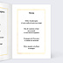 Menu mariage Feuilles d'Or Intérieur Droit