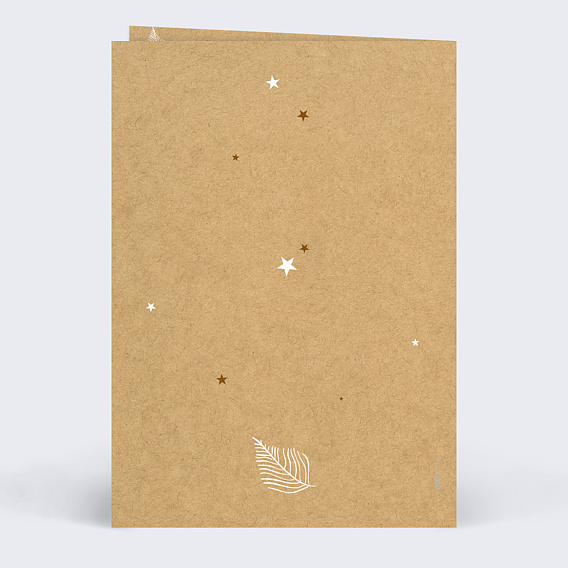 Menu mariage Tourbillon d'Étoiles Kraft Verso