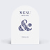 Menu mariage Esperluette