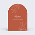 Menu mariage Terracotta Flowers