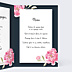 Menu Mariage Dark Peony