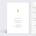 Menu Mariage Lettrines Botaniques