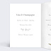Menu Mariage Ronde de Fleurs