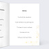Menu Mariage Poudre Ocre