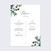 Menu Mariage Menu Poster Eucalyptus