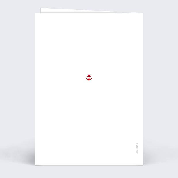 Menu de mariage mer Verso