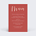 Menu Mariage Velours
