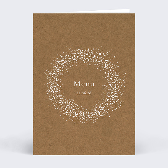 Menu mariage Couronne de Dentelle