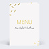 Menu Mariage Paillettes chic