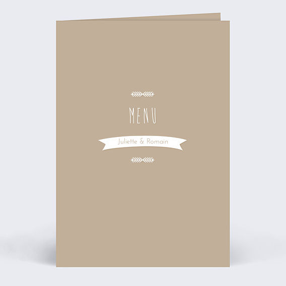 Menu mariage Nous Nous Marions