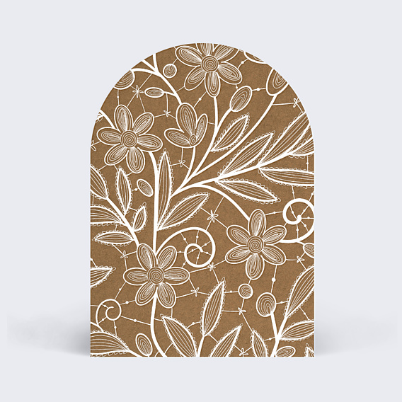 Menu Mariage Dentelle Kraft II