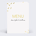 Menu mariage Paillettes chic