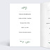Menu Mariage Couronne de Laurier