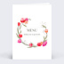 Menu Mariage Ronde de Fleurs