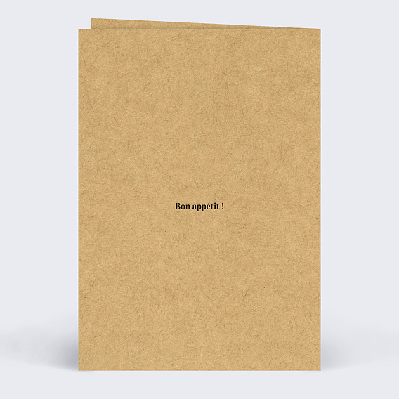 Menu mariage Timeline Verso